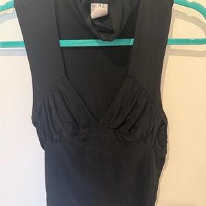 Patrizia Pepe Black Sleeveless Top